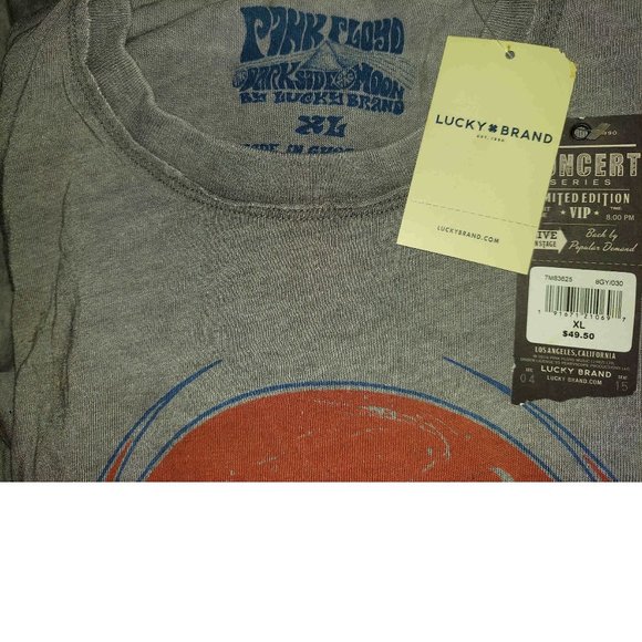 Lucky Brand Pink Floyd Concert Series rock Official T-Shirt M NWT - Picture 3 of 3